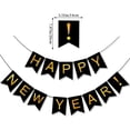 thumbnail image 1 of Banner negro de Feliz Año Nuevo - 14*20cm - Letrero de Feliz Año Nuevo, Decoraciones de Feliz Año Nuevo 2025, Mejora tu decoración de Año Nuevo, 1 of 5