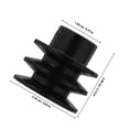 thumbnail image 4 of unbranded Polea De Doble Para V Belt Motor Compatible Con Bombas De Gasolina, 4 of 5