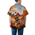 thumbnail image 5 of Thanksgiving Pug Pilgrim Grateful, Thankful, Blessed Fall Welcome Hawaiian Shirt Breathable Summer Unisex Merch Dog Lover Gifts - 00021, 5 of 6