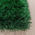 thumbnail image 3 of Well Woven Chie Green & Black Kuki Collection Ultra Soft Shag Area Rug 3'11" x 5'3", 3 of 8
