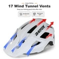 thumbnail image 4 of BATFOX MTB Mountain Adult Youth Bike Helmet for Men Women CPSC/NTA Certified,Lightweight,Adjustable for E-Bike,Trail,Cycling（L,White), 4 of 7