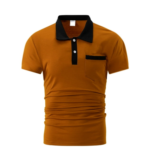 pstuiky Camisas casuales de manga corta para hombre, Camisa informal de negocios de manga corta con cuello vuelto y botones para hombre ropa de hombre s