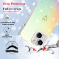 thumbnail image 2 of Compatible with iPhone 14 Case Luxury Shiny Laser Cute Love Heart Flexible Glitter Soft Silicone Cover Shockproof Camera Protection Bling Case for iPhone 14 Women Girls, 2 of 14