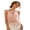 Pink, variant on Women's Sheer Pleated Tulle Camisole Ruffled Neckline Spaghetti Strap Tank Tops with Sequins Heart Hem