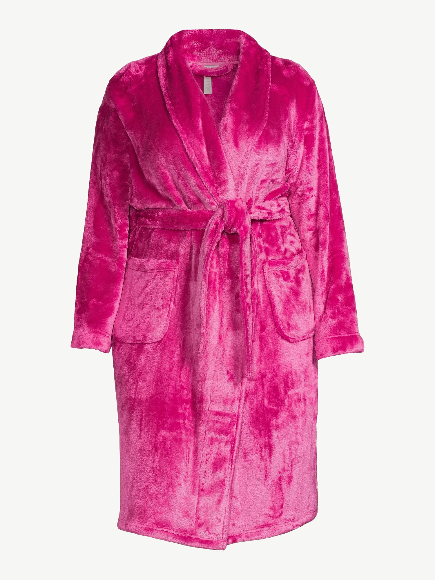 Joyspun Women's Plush Sleep Robe, Size S to 3X