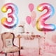 thumbnail image 4 of BRIGHTFUFU Globos con diseño de fiesta de cumpleaños, gran número de globos de papel de aluminio, 10 Uds., 4 of 8
