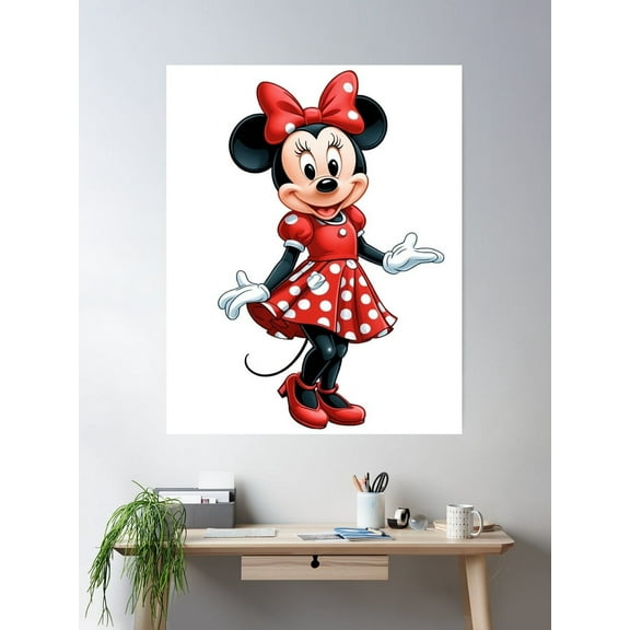 Kna Prints - Minnie For Home Decor, Living Room, Bedroom, Office, UNFRAMED-8x12