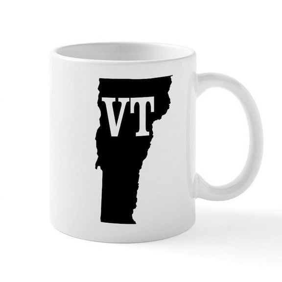 CafePress - Vermont Initials - 11 oz Ceramic Mug - Novelty Coffee Tea Cup