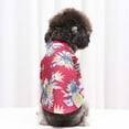thumbnail image 4 of KDFJPTH Pet Summer T Shirts Hawaii Style Floral Dog Shirt Hawaiian Printed Pet T Shirts Breathable Cool Beach Seaside Puppy Shirt Sweatshirt For Small Puppy Large Dog Sweater Dog Boy Cute Dog, 4 of 9