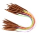 thumbnail image 4 of Multicolor Plastic Pipe Carbonized Double Annular Bamboo Sweater Needles(40 cm/15.7 in), 4 of 4