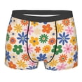 thumbnail image 4 of Goofa Groovy Daisy Flowers Printed Men's Boxer Briefs Underwear, Moisture-Wicking Underwear, Trunk,Soft and Breathable Cotton Underwear-X-Large, 4 of 9