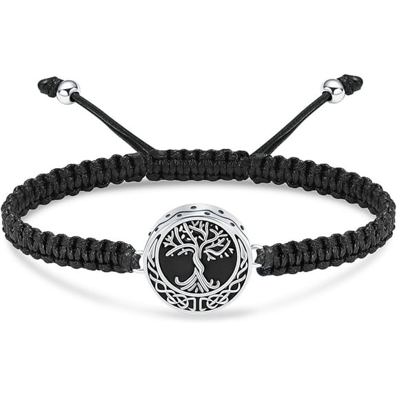 Tree of Life Urn Bracelet for Ashes Tree of Life Cremation Keepsake Pendant Locket Bracelet for Women Mom Cremation Memorial Jewelry for Women Loss Loved Ones