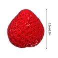 thumbnail image 4 of Realistic Snow-top Strawberry Shaped Squishy Squishy for Adults Imitation Silicone Feel Soft Tactile Office Desk Accessory Venting Sensory Tool 1 Pack, 4 of 4