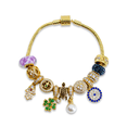thumbnail image 1 of Pulsera Fortunara - Baño De Oro De 18k + 12 Charms, 1 of 6