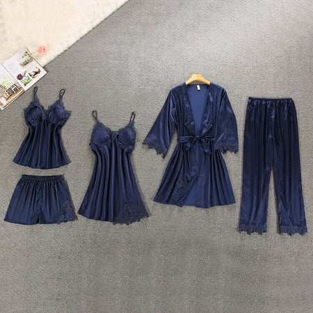 

Women s Kimono Robes Short Satin Pure Color Bridal Party Robe with Oblique V-Neck