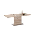 thumbnail image 2 of Milan Laniyah 51.2" Steel and Wood Extendable Dining Table in Light Oak, 2 of 2