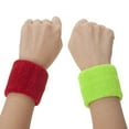 thumbnail image 5 of GOGO Kids Wristbands, 3" x 2-1/8" Elastic Athletic Cotton Sweatbands for Sports - Red, 5 of 6