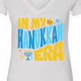 thumbnail image 4 of Inktastic In My Hanukkah Era Women's V-Neck T-Shirt, 4 of 5