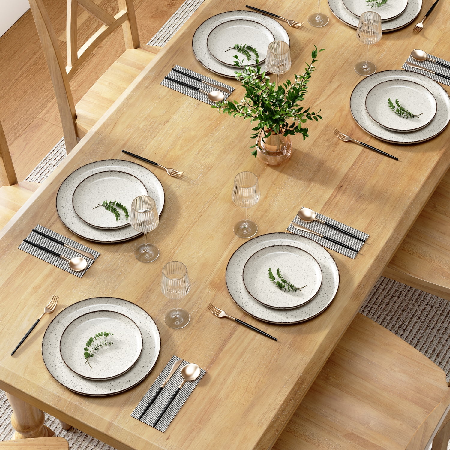 Bush Furniture Sterling 67W Squire Trestle Dining Table in Natural Honey Brown