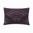 thumbnail image 1 of The HomeCentric Purple Pack of 2, 12"x18" (30x45 cm) Rectangle Pillow Covers, Velvet Striped Lumbar Pillow Covers, Abstract Pattern Art Deco Style - Purple Prism, 1 of 3