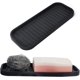 thumbnail image 1 of Soporte de esponja de silicona para fregadero de cocina, bandeja organizadora, dispensador de jabón, soporte para cuchara de fregar, accesorios para lavavajillas (negro, 2 unidades) Vhermosa Fiesta y Decoración, 1 of 6