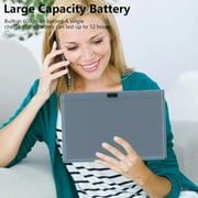 10.1 Inch Android 15 Tablet, 8GB RAM 32GB ROM/ 1TB Expandable Tablets, 1.8Ghz Quad-core Processor WiFi Tablet, 6000mAh Battery, 1280*800 IPS HD Touch Screen, 5G WiFi 6 Tablet, GMS Google Tableta PC.