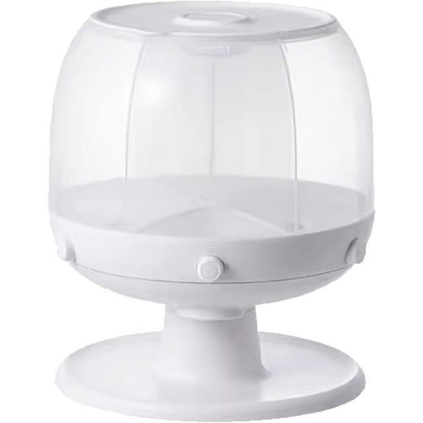 Veeki F Grain Storage Box, Rotating Compartment Rice Bucket for ...