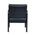 thumbnail image 4 of Kingfisher Lane Transitional Leather Guest Chair in Black, 4 of 4