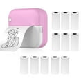 thumbnail image 1 of Riwcyla Thermal Printer Multifunction Portable Sticker Maker Instant Photo Inkless Printing Support BT Connection for Smartphone with 11 Paper Rolls 57mm Compatible with iOS Android System for Pict, 1 of 6