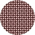thumbnail image 1 of Ahgly Company Tapis d'Intérieur Rond Lavable en Machine Rose Marguerite Rose Transitionnel, 7 Pieds Rond, 1 of 7