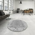 thumbnail image 3 of Ahgly Company Indoor Rectangle Patterned Platinum Silver Gray Area Rugs, 3' x 5', 3 of 6