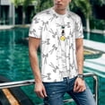 thumbnail image 6 of Lsque Antenna Icon Pattern Mens Polo Golf Shirts Funny Graphics Shorts Sleeve Button Shirts Baseball T-shirt-3X-Large, 6 of 7