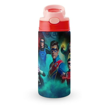 

Henry Danger Small Water Bottle for Kid 12oz Insulated Bottles with Straw Lid Stainless Steel Tumbler Vacuum Cup Thermal Bottles