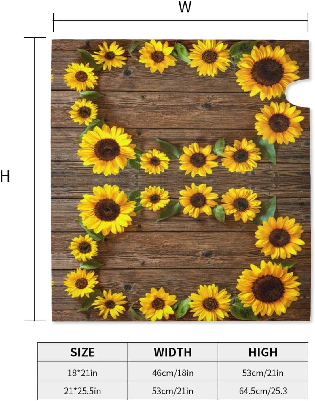 Beautiful Sunflowers Mailbox Covers Magnetic Standard Size,Mailbox Wraps Post Letter Box Outdoor Home Garden Yard Decor 21x18 in