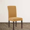 thumbnail image 4 of Fundas para sillas de comedor decorativas extraíbles lavables con elástico elástico Beige Cola Forro de asiento, 4 of 7