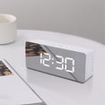 thumbnail image 2 of Reloj digital YEJLMXG con espejo LED para dormitorio oficina viajes reloj de mesa electrónico Despertador, 2 of 5