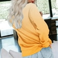 thumbnail image 3 of Womens Sweatshirt With Pockets Women's Long Sleeve T-shirts Shirts Plus Size Crewneck Sweatshirt Casual Plus Size Oversized Pullover Fall Tops Women'S Sweatshirts Graphic, 3 of 5