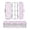Bows and Heart Pattern, variant on Plastic Pencil Box Large Capacity Pencil Boxes Clear Boxes with Snap-Tight Lid Stylish Office Supplies Storage Organizer Box Blue Bows Pattern