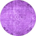 thumbnail image 1 of Ahgly Company Indoor Round Persian Purple Traditional Area Rugs, 6' Round, 1 of 4