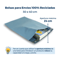 thumbnail image 3 of ParaPaquetes Bolsas Para Envío Premium Recicladas 30x40 500pz, 3 of 4
