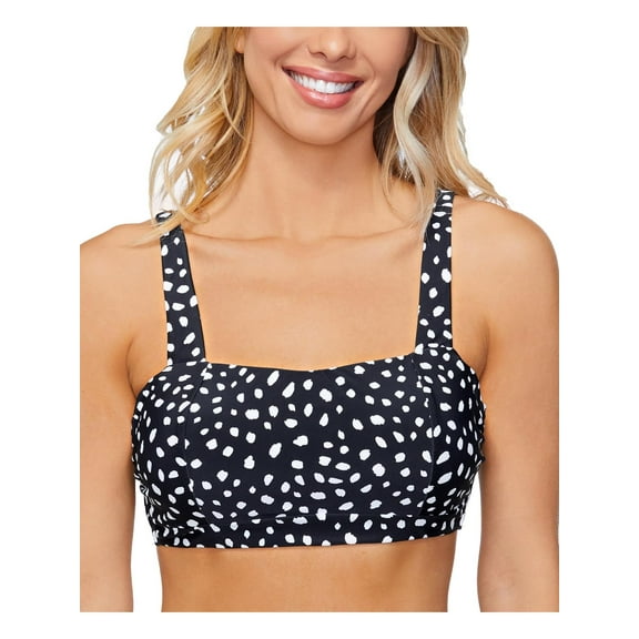 Island Escape Womens Printed Underwire Bikini Swim top