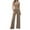Khaki, variant on qolati Women's 2 Piece Outfits Comfy Lounge Sets Tracksuit Sleeveless Crop Tank Tops Wide Leg Casual Pants Sweatsuits Matching Sets 2024 Fall Outfits