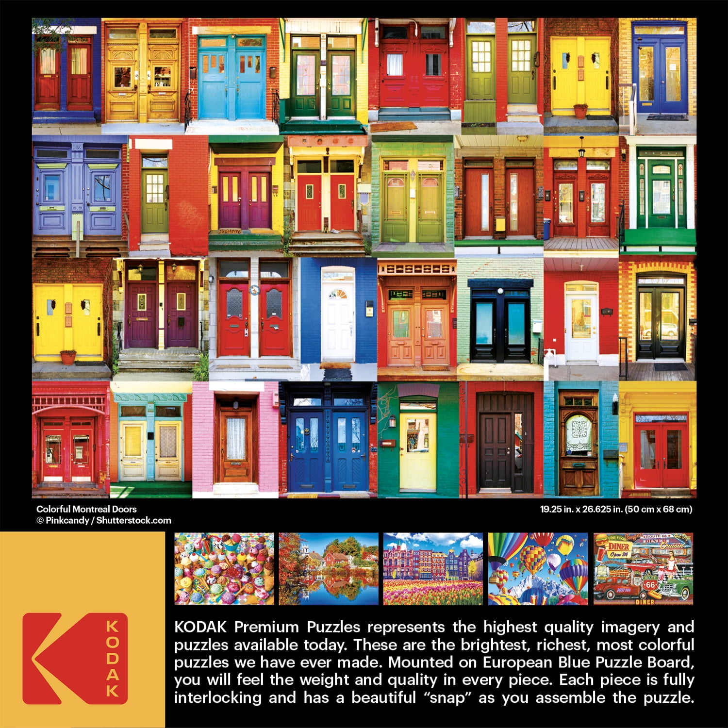 Cra-Z-Art Kodak 1000-Piece Montreal Doors Jigsaw Puzzle Bright