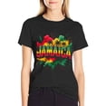 thumbnail image 4 of T-shirt Jamaica Colorf  Soft Cotton Adult Heat-Transfer Graphic T-Shirt - 180g Breathable Fabric, Unisex Summer Casual Wear with Durable Heat-Printed Design, 4 of 10