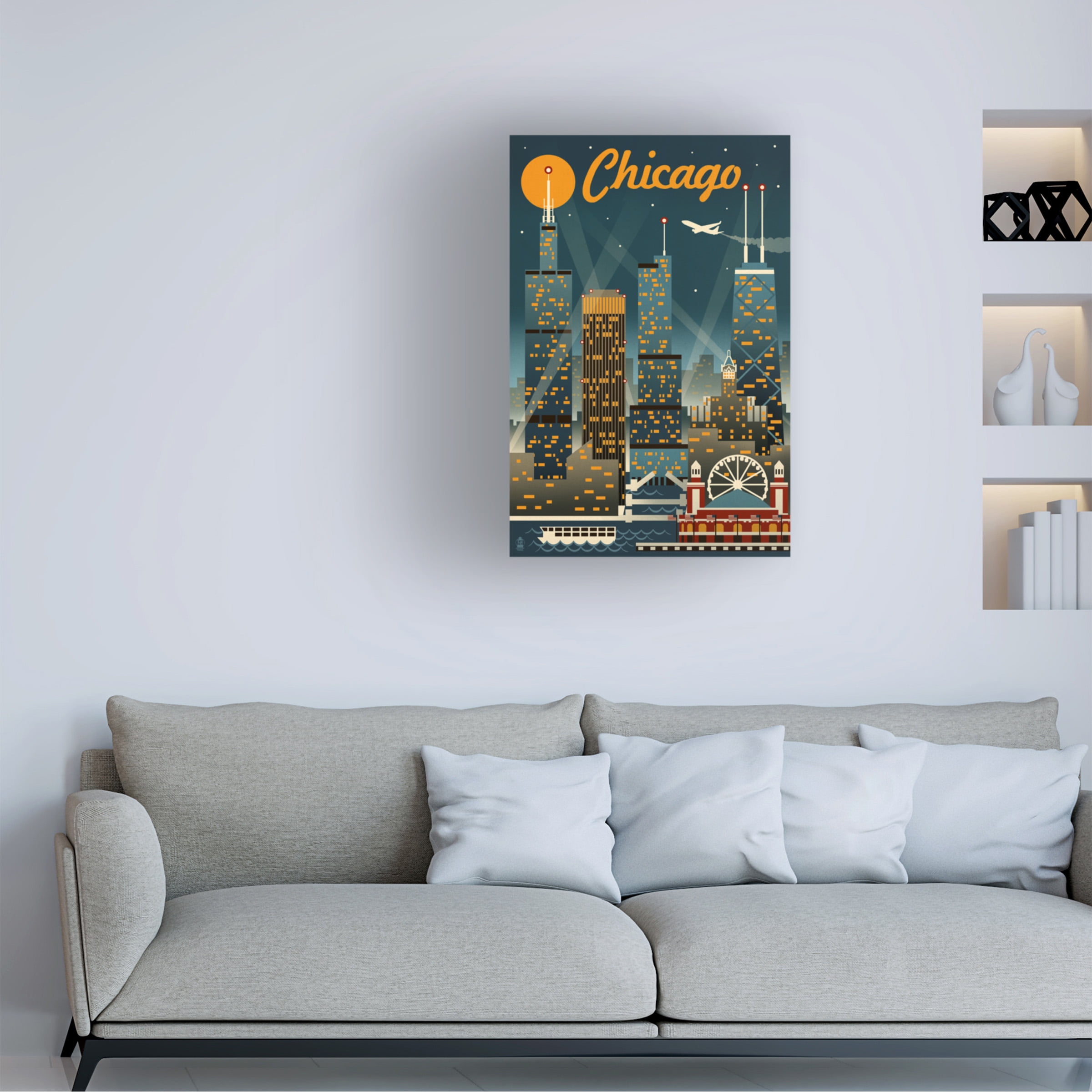 Lantern Press 'Travel 123' Canvas Art