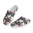 thumbnail image 2 of Lsque cartoon cute Skull star Pattern Womens Comfort Cotton on Scuff With Memory Foam and Anti-skid Sole Slipper-35/36, 2 of 7