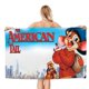 thumbnail image 1 of Un Cuento Americano Toalla de playa de secado rápido con diseño temático, regalo para mujeres y niñas, ideal para cumpleaños, fans, amantes de la música, uso en la playa o al aire libre, 78 × 160 cm, 1 of 6