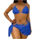 thumbnail image 2 of Tankini de moda para mujer, traje de baño floral de tres piezas, bikini de color liso, trajes de baño de 3 piezas para mujer, trajes de baño tankini para mujer, trajes de baño para mujer, ropa de play, 2 of 8