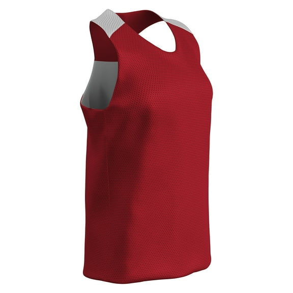 Champro Middie Reversible Lacrosse Pinnie Women's Scarlet and White