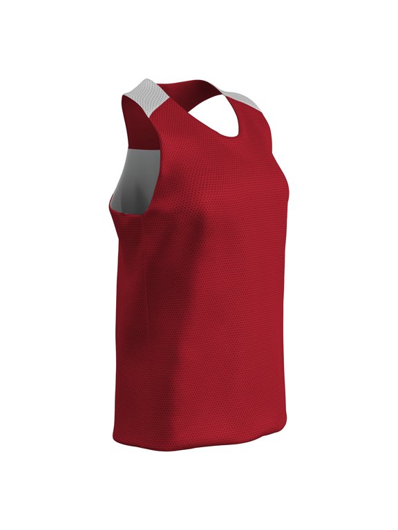 Middie Reversible Lacrosse Pinnie Women's Scarlet and White